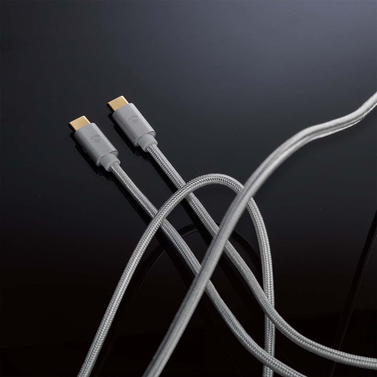 Nedis USB Cable | USB 2.0 | USB-C™ Male | USB-C™ Male | 100 W | 480 Mbps | Gold Plated | 1.00 m | Round | Braided / Nylon | Silver | Cover Window Box