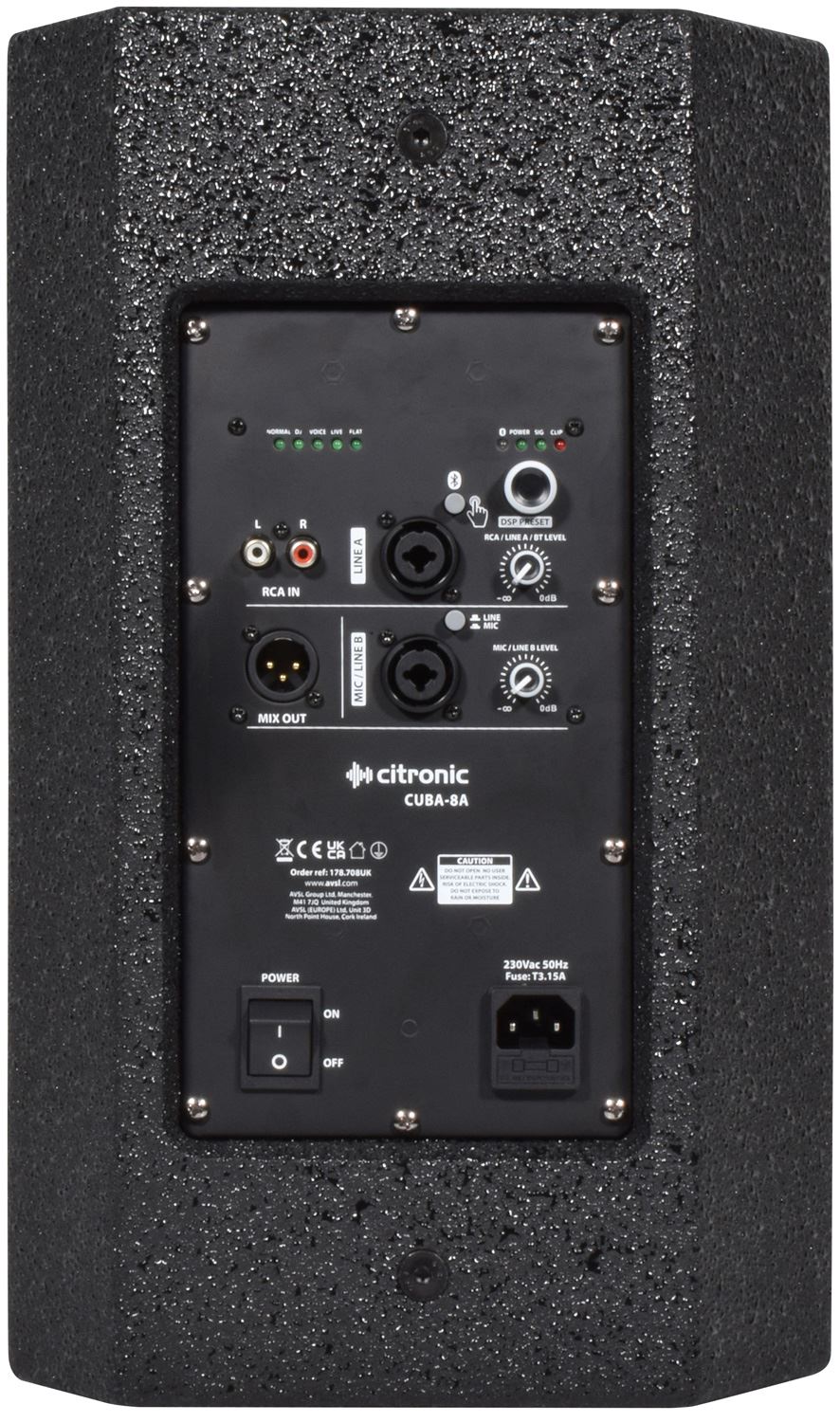 Citronic CUBA-8A Active Full-Range Cabinet 250W