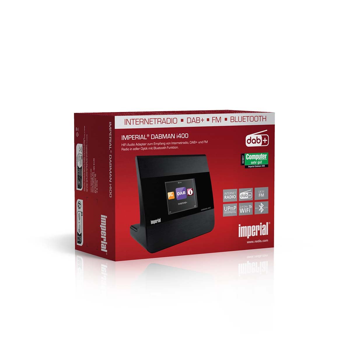 Imperial DABMAN i400 Compact Hybrid Radio DAB+ / FM / Internet / Bluetooth Black