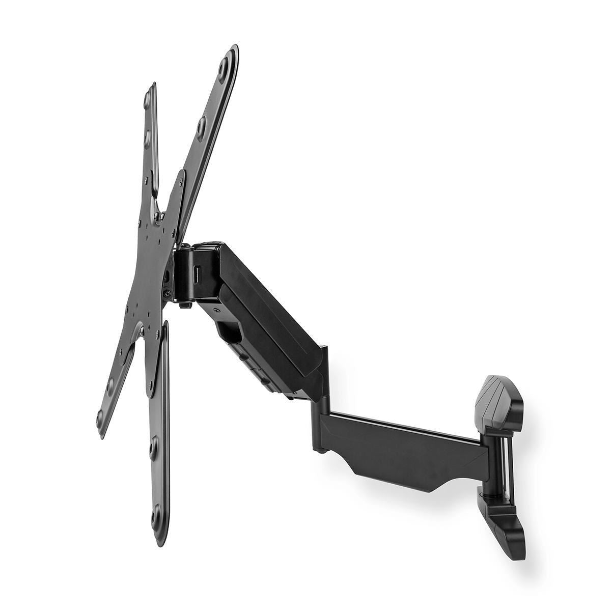Nedis Vertical TV Wall Mount | 23 - 55 " | Maximum supported screen weight: 30 kg | Vertical movement range: 0-282 mm | Minimum wall distance: 61 mm | Maximum wall distance: 565 mm | Tiltable | Rotatable | 3 Pivot point(s) | ABS / Steel | Black