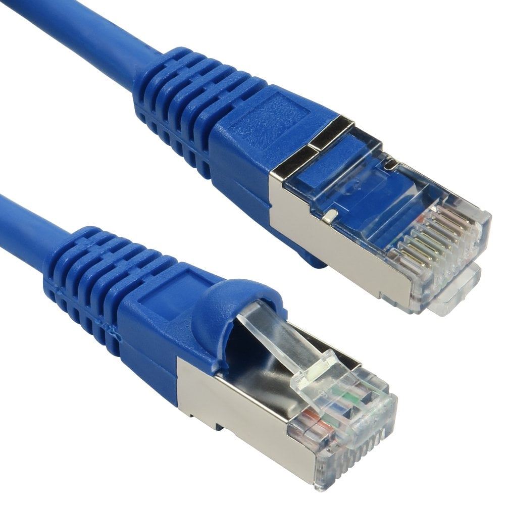 EEx-Pro 15cm (0.15m) Cat6 High Grade 26AWG Patch Cables for 1U Patching - Blue