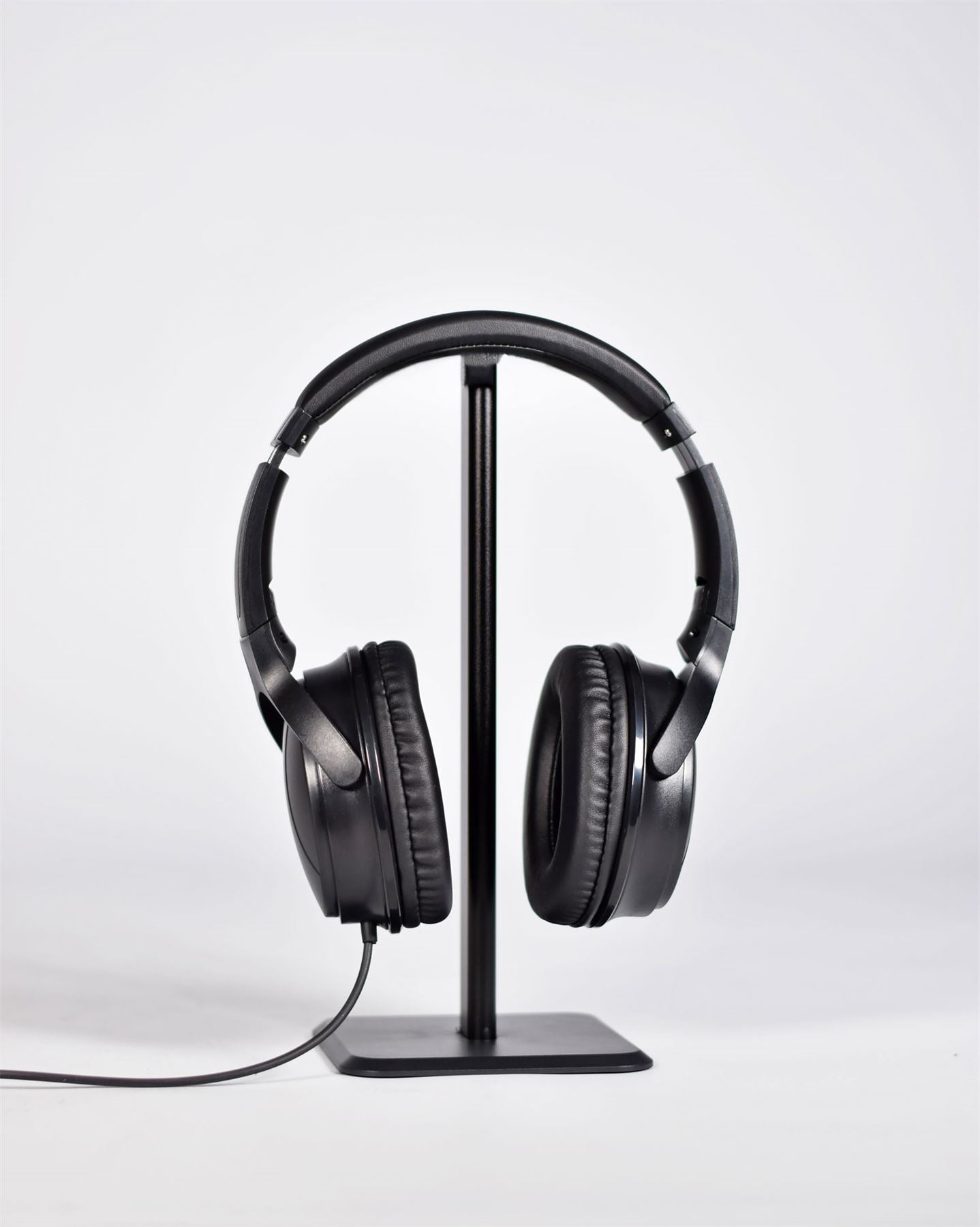 Av:link Wired DJ Headphones Full-Size Over-Ear Stereo Headphones Folding Black