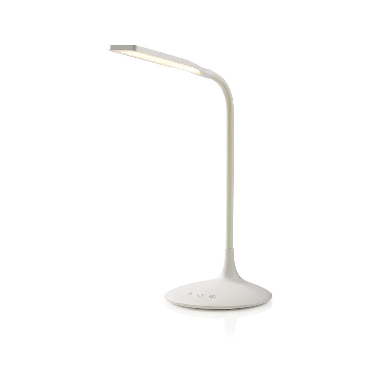 NEDIS Dimmable LED Table Lamp with Touch control and 3 Light modes, Rechargeable battery, 250 lm