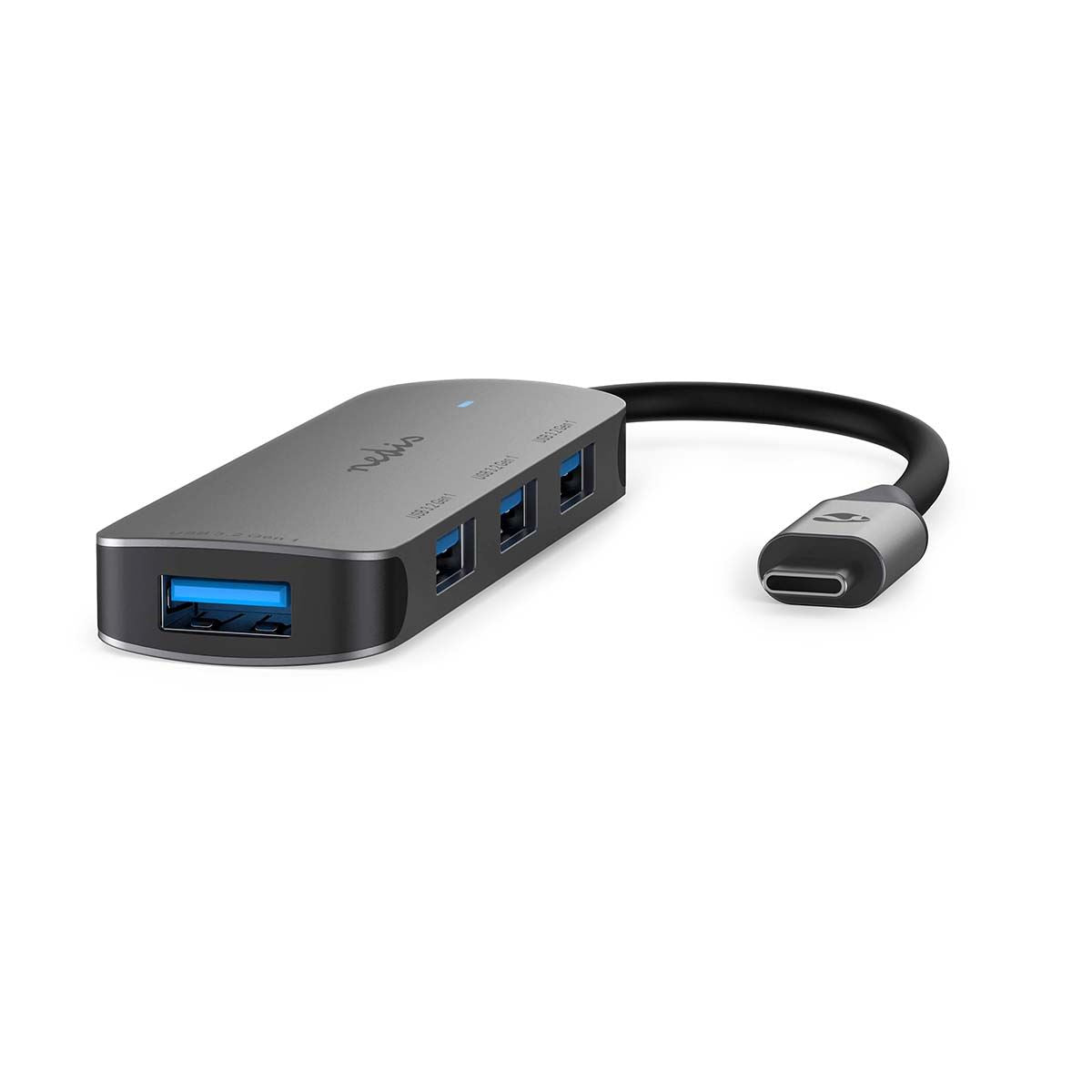 Nedis USB Hub | 1x USB-C™ | 4x USB A Female | 4 port(s) | USB 3.2 Gen 1 | USB Powered | 5 Gbps