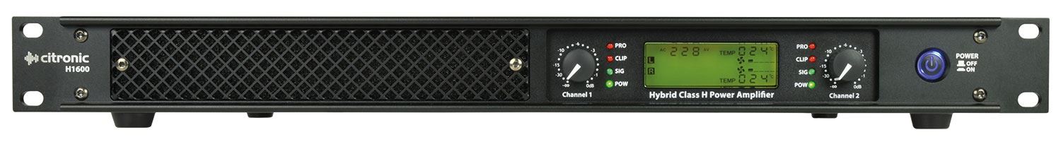 Citronic H1600 Hybrid Class H Power Amplifier 2 x 650W @ 4ohm