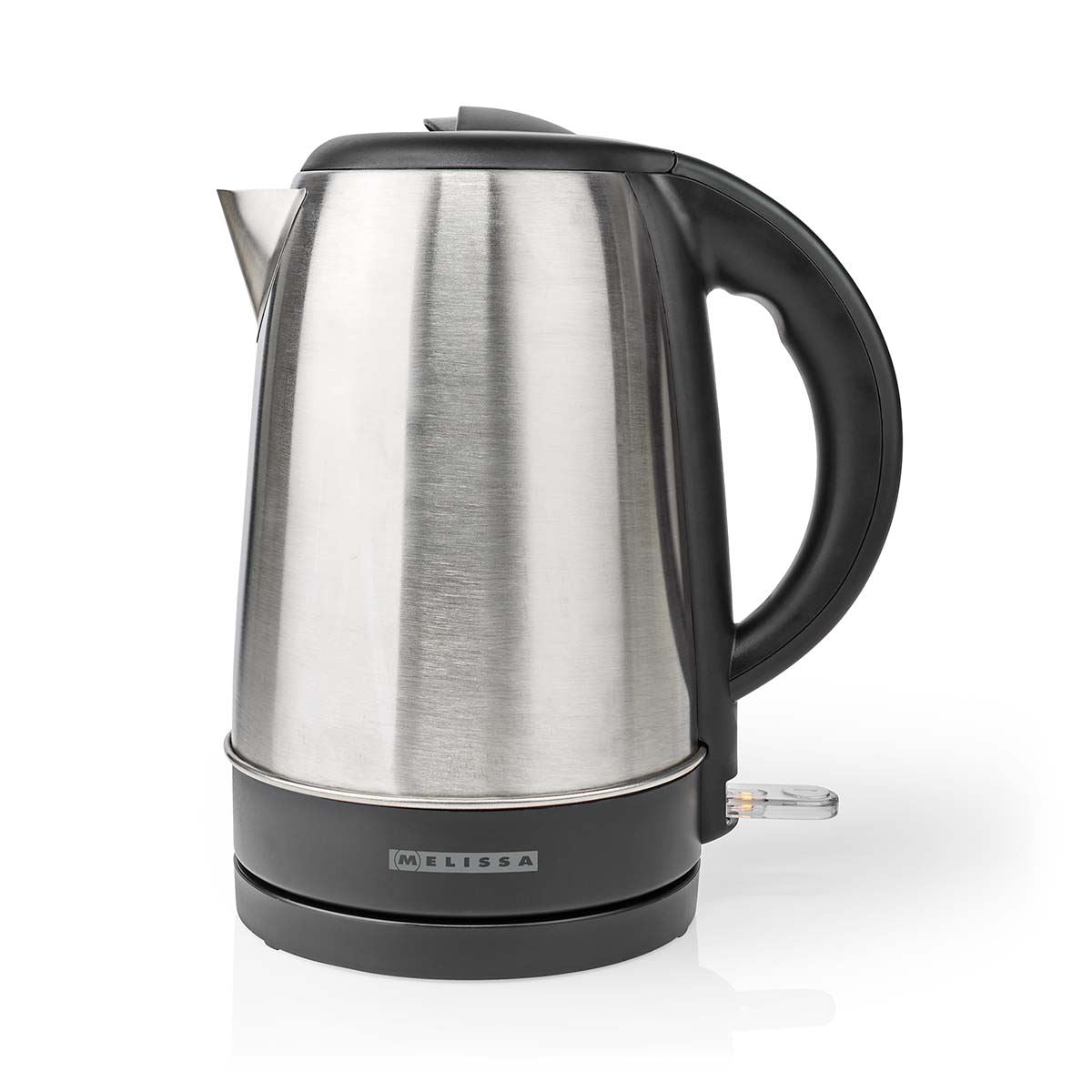 MELISSA Electric Kettle, 1.7L, 2200W, Stainless Steel Jug with Quick Boil Time, Boil Dry Protection and Auto Shut Off, Cordless 360° Swivel Base, for Hot Water Tea or Coffee - Silver