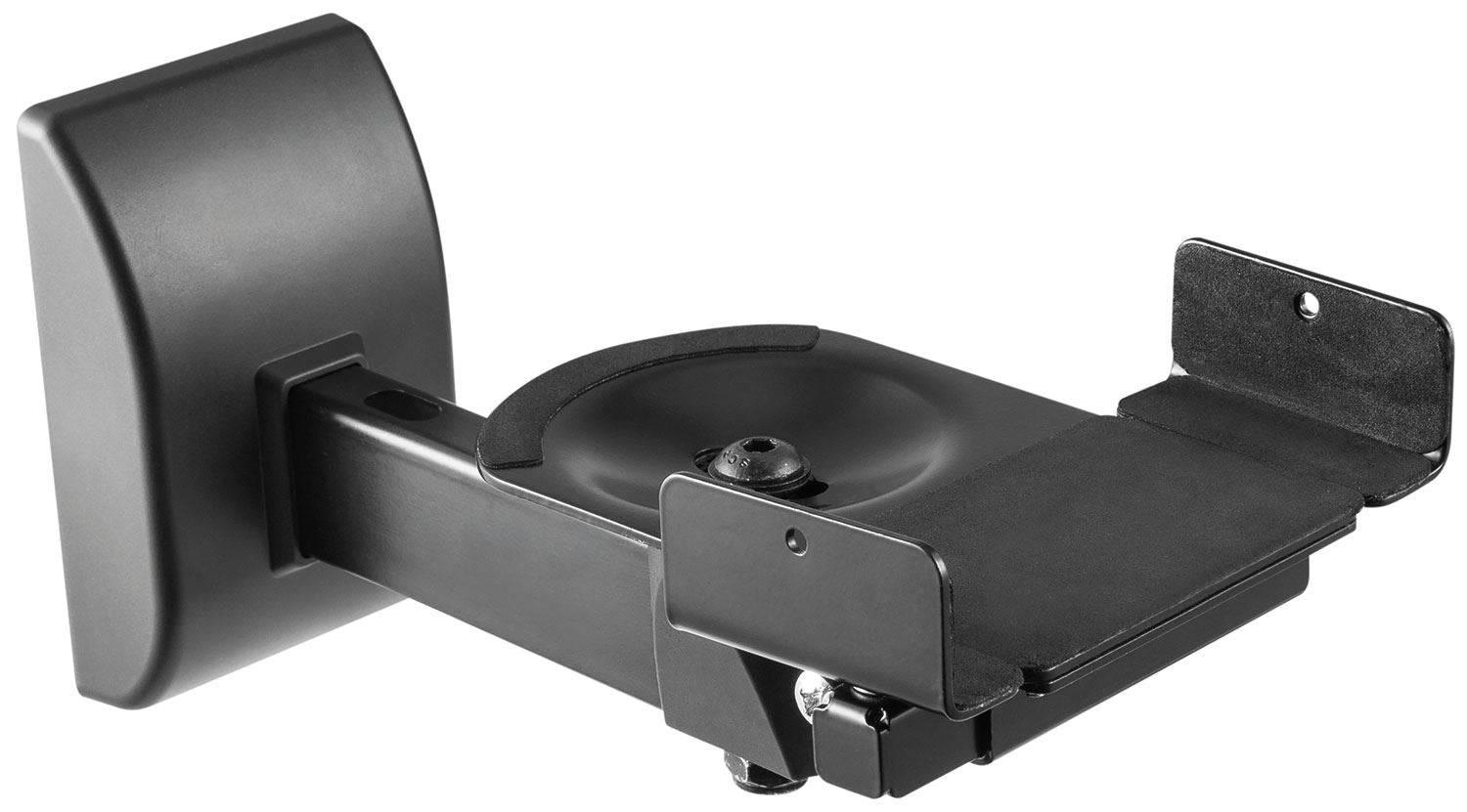 Av:link Universal Side Clamping Bookshelf Wall Mount Speaker Bracket - Black