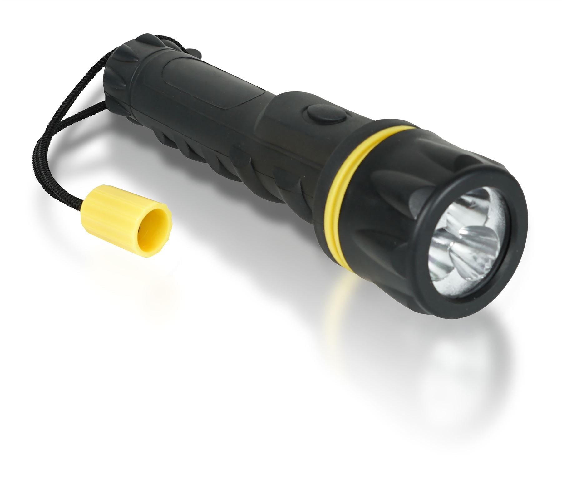 Eagle Heavy Duty Bright Rubber Shock Resistanr Torch Flashlight with Carry Strap for Work, Camping, Dog Walking and Insepctions