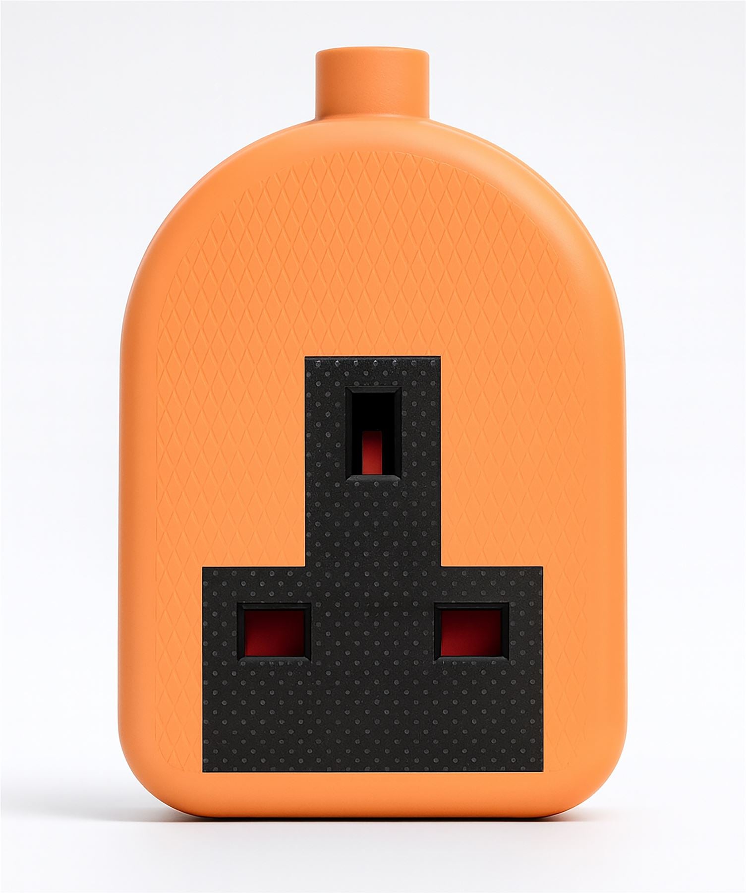 1 Gang High Impact Trailing Mains Powet Extension Socket, 13A - Orange