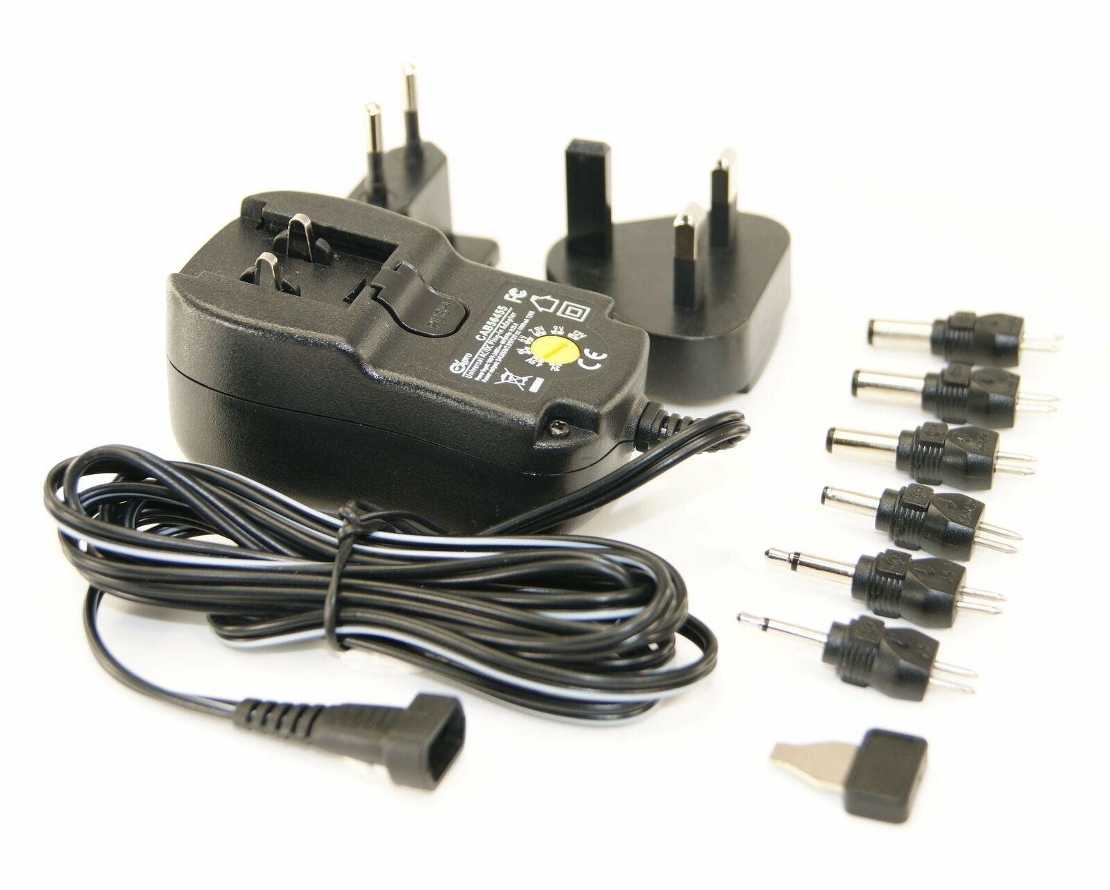 Ex-Pro  3v to 12v DC 1000mA Variable Voltage replacement AC DC Plug in Power supply - Regulated with 6 Jack Plugs
