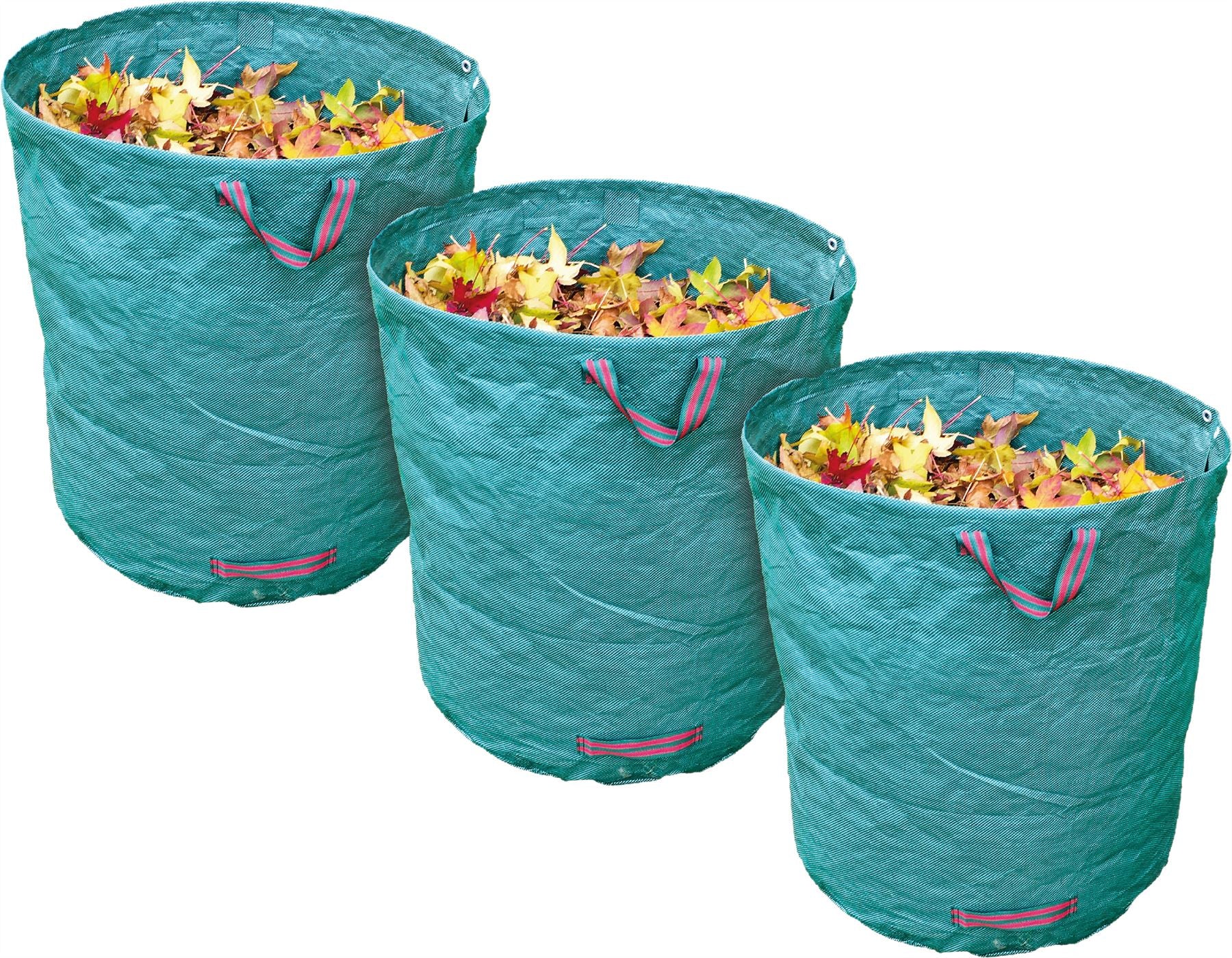 Heavy Duty Garden Waster Bags - Pack of 3 - 272L 760x670x670