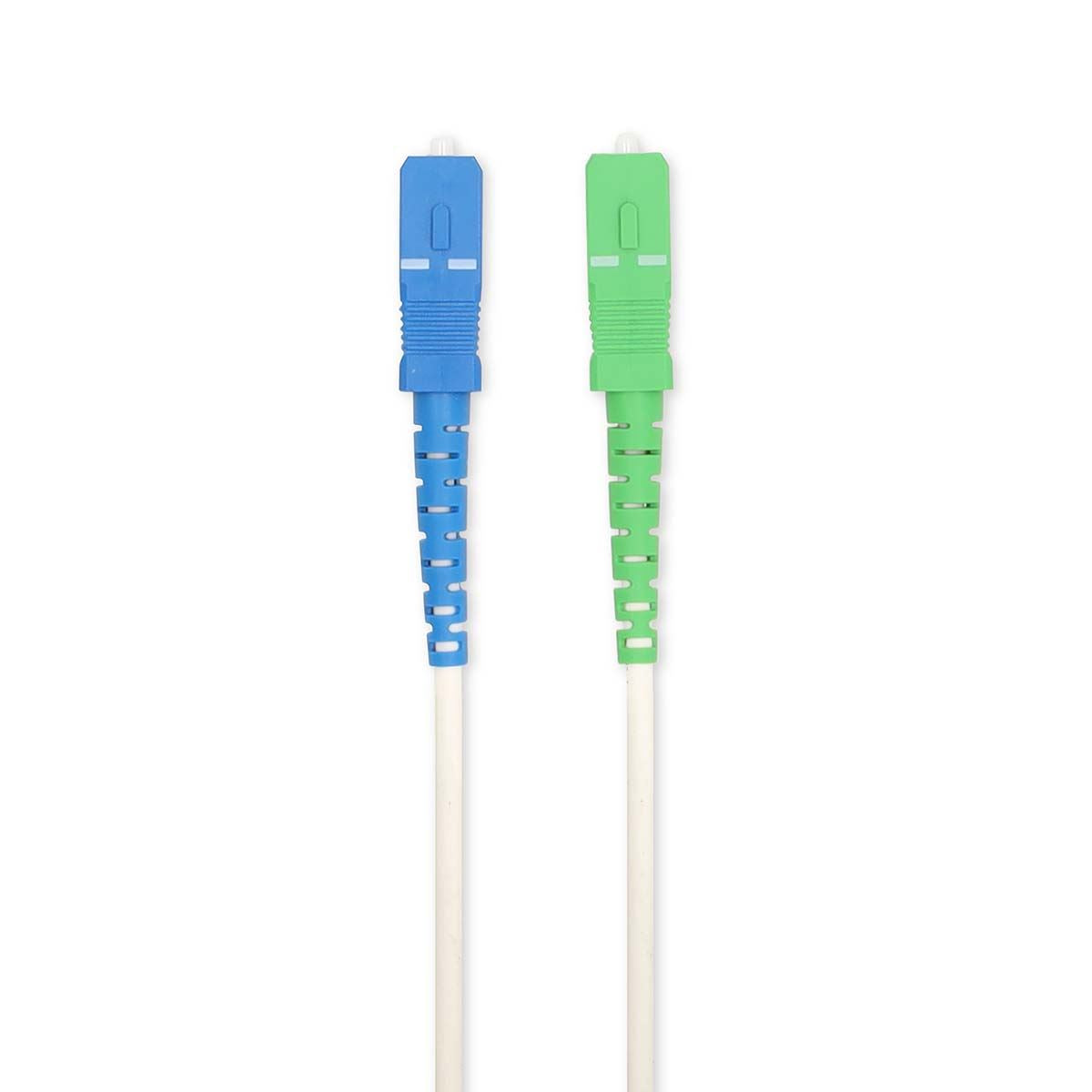 Nedis Glass Fiber Patch Cable | SMF (Single Mode Phase) | SC/APC | SC/UPC | 100 Gbps | 6.00 m | White | Gift Box with Euro Lock