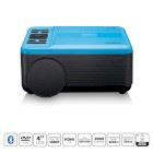 Lenco LCD Projector, DVD Player & Bluetooth® with high resolution, supports Full HD 1080P content Blue