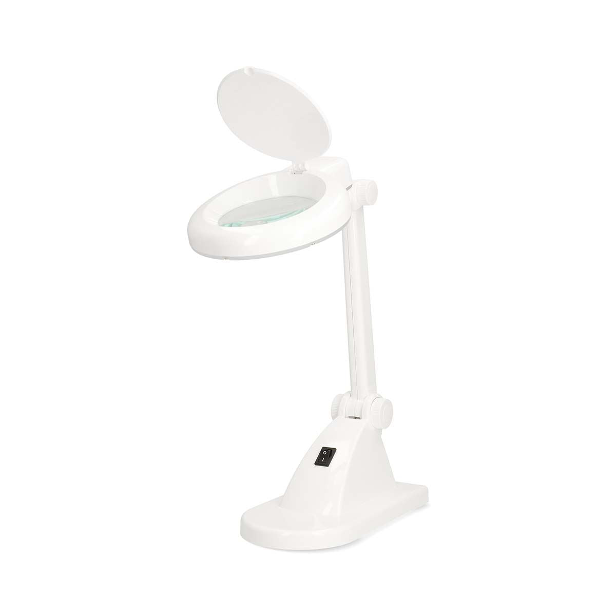 Nedis Magnifying Table Lamp Close Work, Crafts & More | LED | Lens strength: 3 + 12 Diopter | 6500 K | 6 W | 400 lm | White