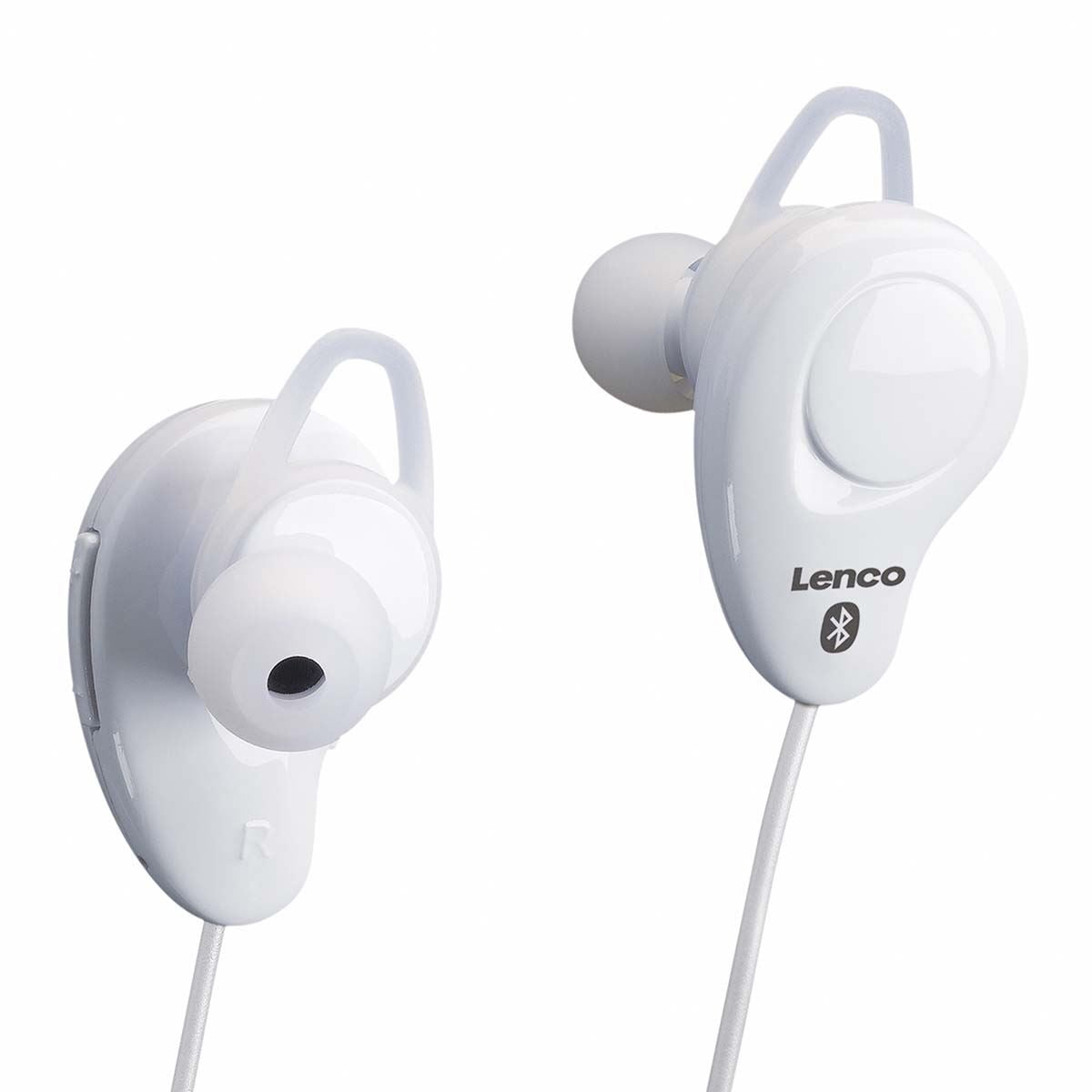 Lenco Sports Bluetooth® | Rechargable In-Ear Earphones | White