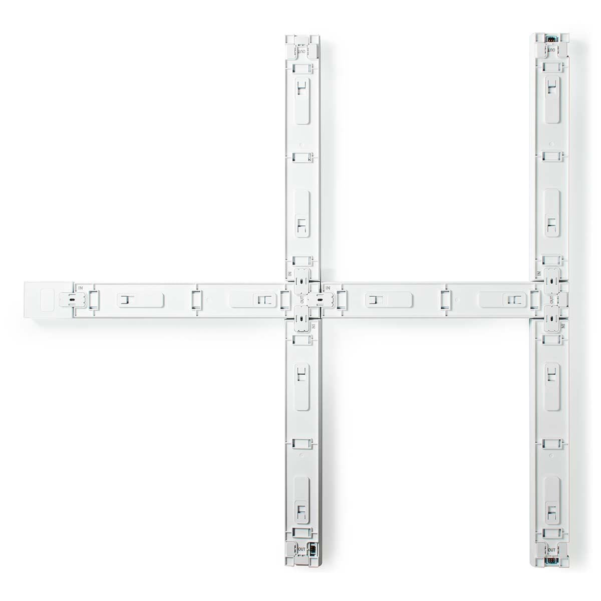 Nedis SmartLife Wi-Fi LED Wall Light 6 Modular Bars, 16 Million Colours, 44 Scene Modes, Music Sync, RGBIC Technology, Dimmable, Voice Control Compatible with Alexa & Google Home