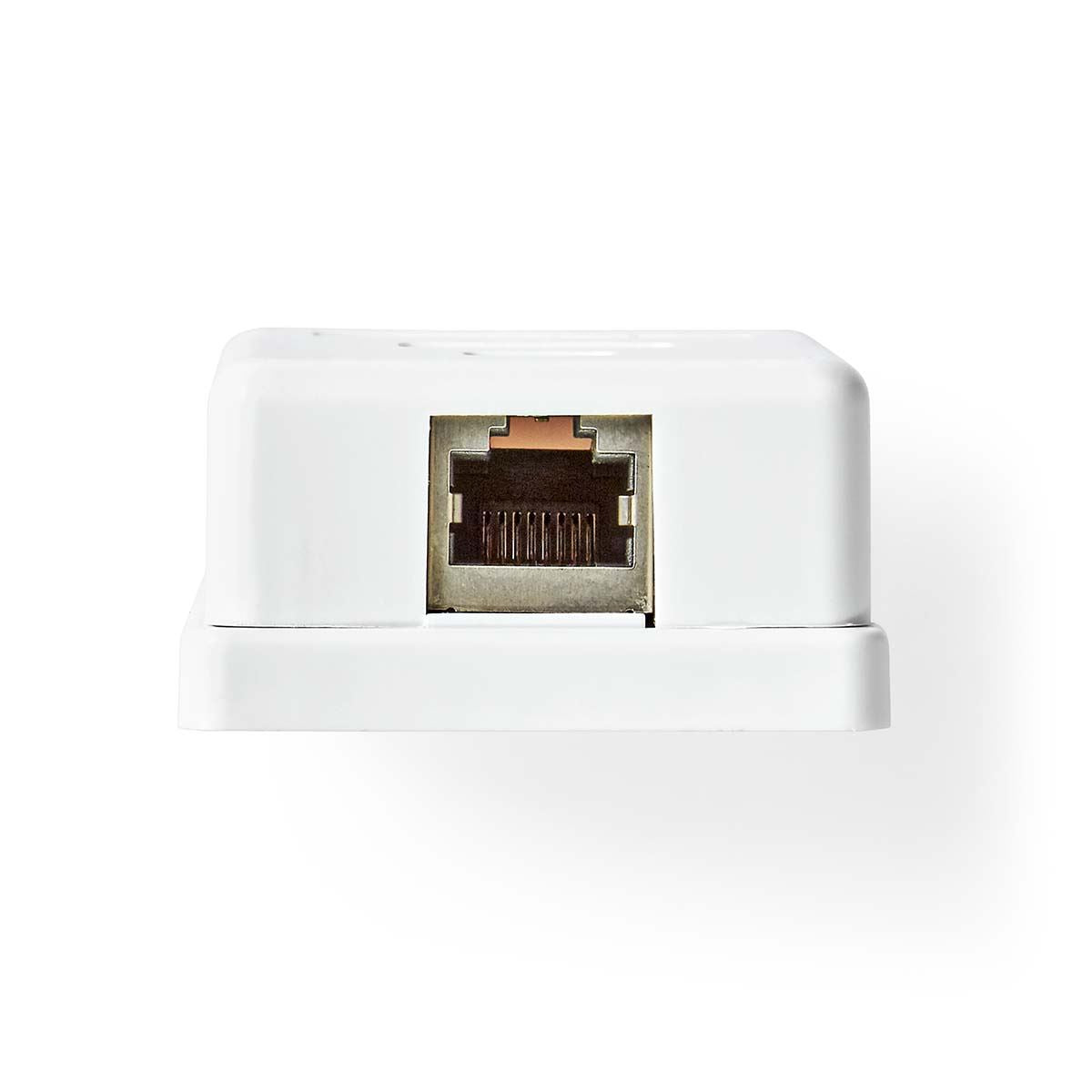 Nedis Network Wall Box | On-Wall | 1 port(s) | STP CAT6 | Straight | Female | Gold Plated | PVC | White | Box