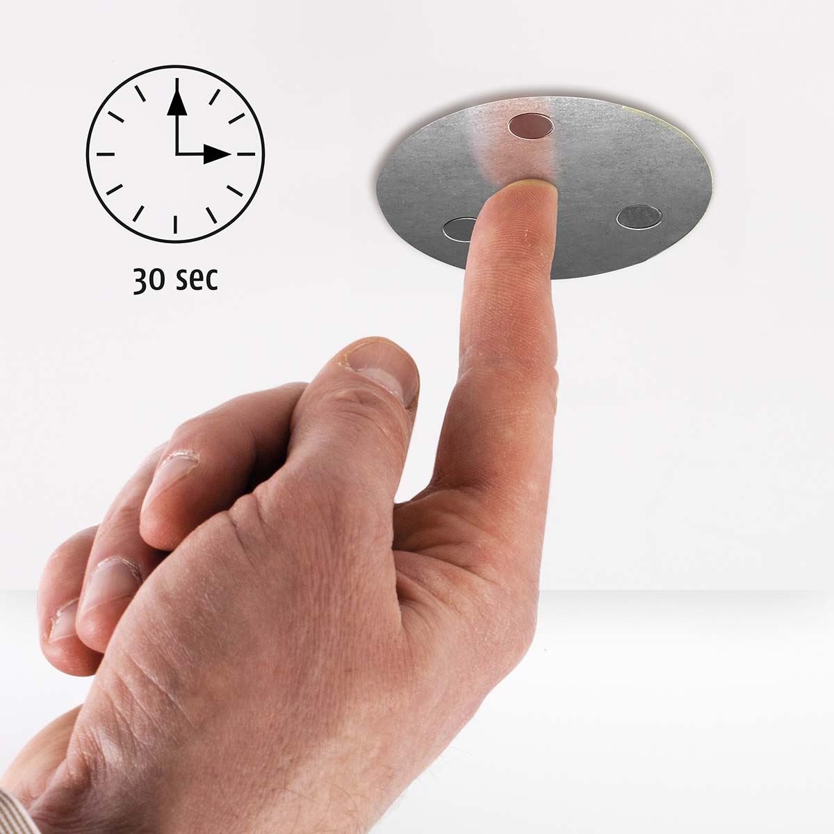 Alecto Magnetic Easy Mounting Kit for Smoke Alarms and Carbon Monoxide Detectors | 64mm Disc | 1 Pack