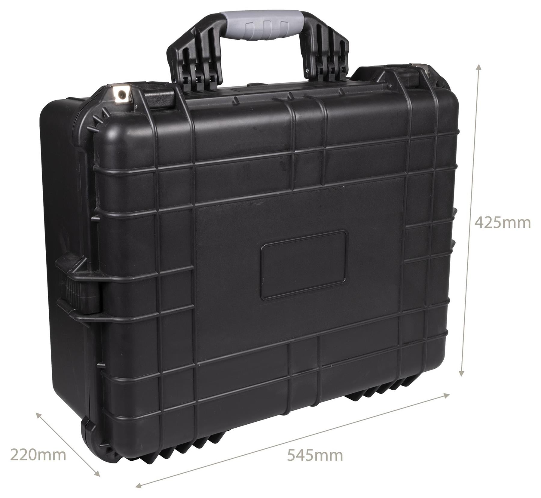 Waterproof Travel Flight Dry Box Hard Carry Case Foam Tool Camera Storage Box Protective Black 425mm x 545mm x 220mm -