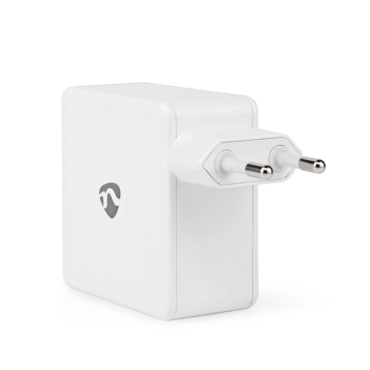 Nedis EU Euro Travel Wall Charger | 100 W | GaN | PD3.0 100W / PD3.0 30W / PD3.0 45W / PD3.0 60W / PD3.0 65W | Quick charge feature | 3.0 / 5.0 A | Number of outputs: 1 | USB-C™ | Automatic Voltage Selection | White
