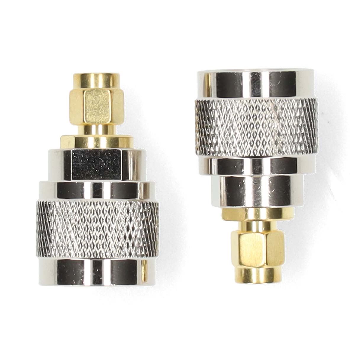 Nedis SMA Adapter | SMA Male | N Male | Gold Plated | 50 Ohm | Straight | Copper | Gold / Silver | 2 pcs | Box
