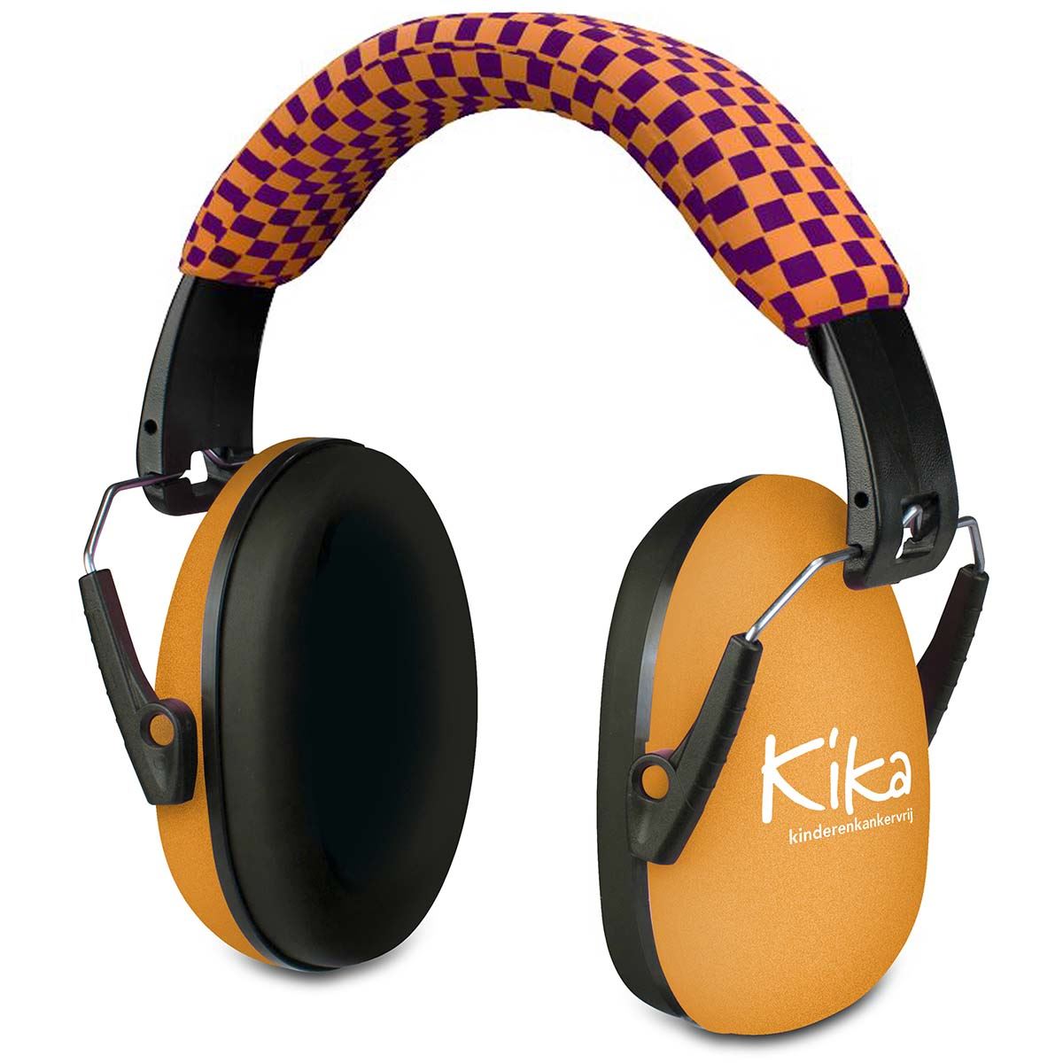 Alecto BV-71 KIKA Kids Ear Defenders Toddlers, Age 5+, Certified 25dB, Adjustable Size, Noise Cancelling Headphones, Ear Defenders Autism, Ear Muffs for Toddler, Boys, Girls, School - Orange