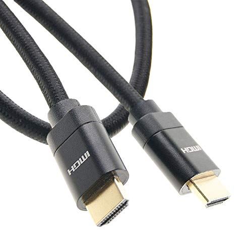 Ex-Pro 5m V2.1 HDMI Braided Cable Lead 4K / 8K @  60hz HDR Ultra High Speed 48Gbps - Black