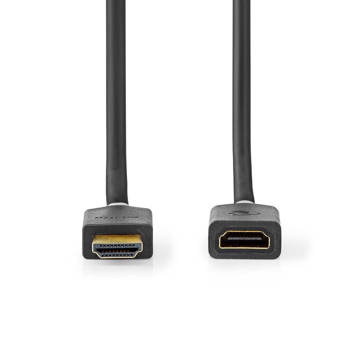 Nedis High Speed HDMI™ Cable with Ethernet | HDMI™ Connector | HDMI™ Output | 4K@60Hz | ARC | 18 Gbps | 2.00 m | Round | PVC | Anthracite | Box