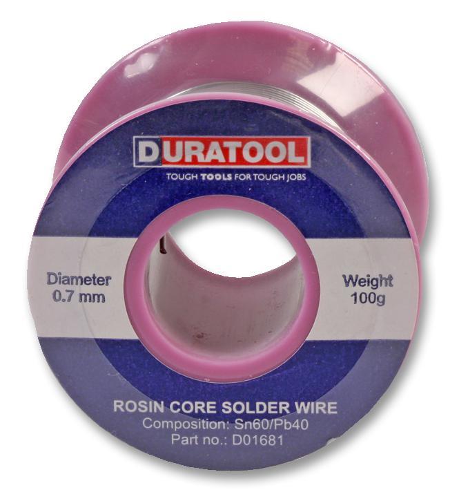 60/40 Solder Wire, 0.7mm, 100g