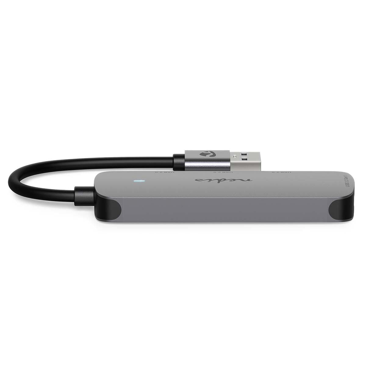 Nedis USB Hub | USB-A Male | 4x USB A Female | 4 port(s) | USB 2.0 / USB 3.2 Gen 1 | USB Powered
