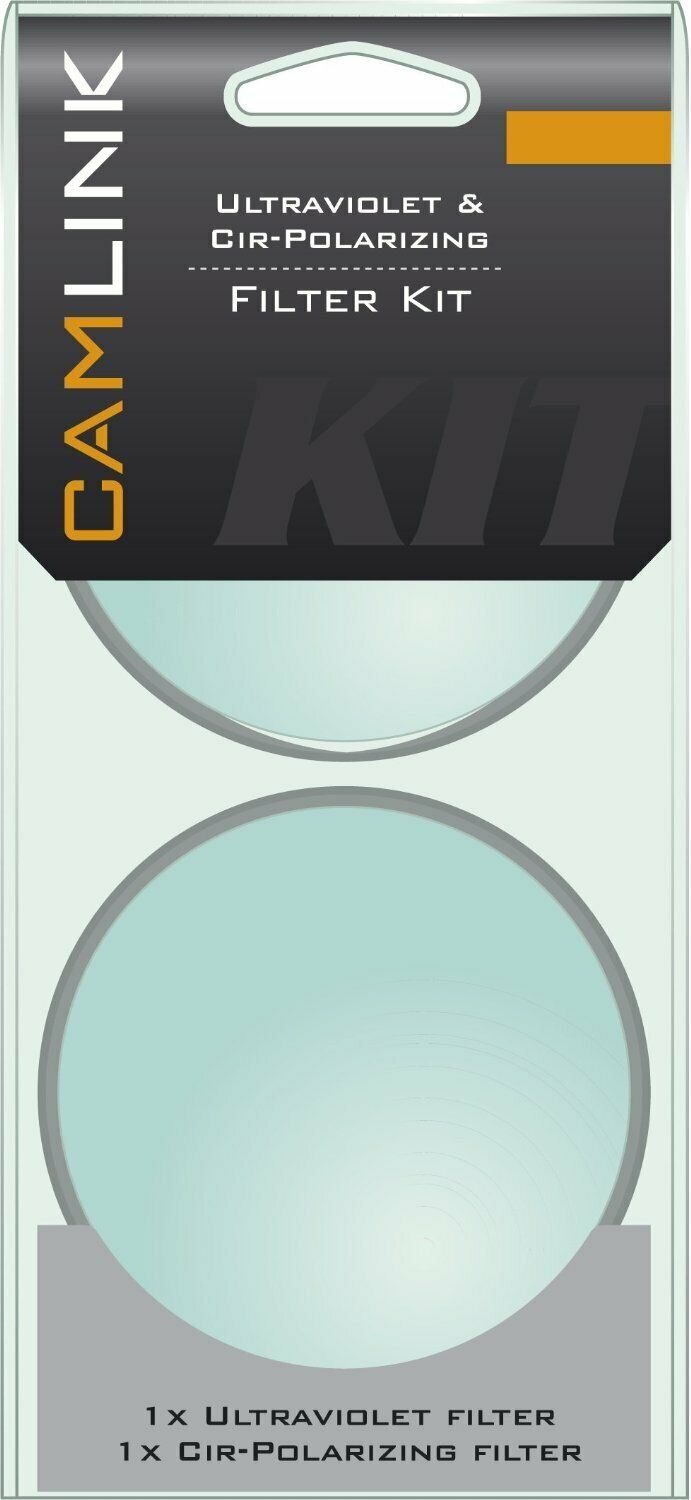 Camlink UV and CPL Camera Lense Filter Kit 55 mm CL-55UV-CPL