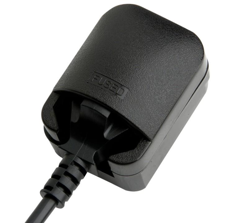 Euro Plug Converter 2 Pin Schuko SCP Plug Grounded to Fused 3 Pin UK Mains 13A Black