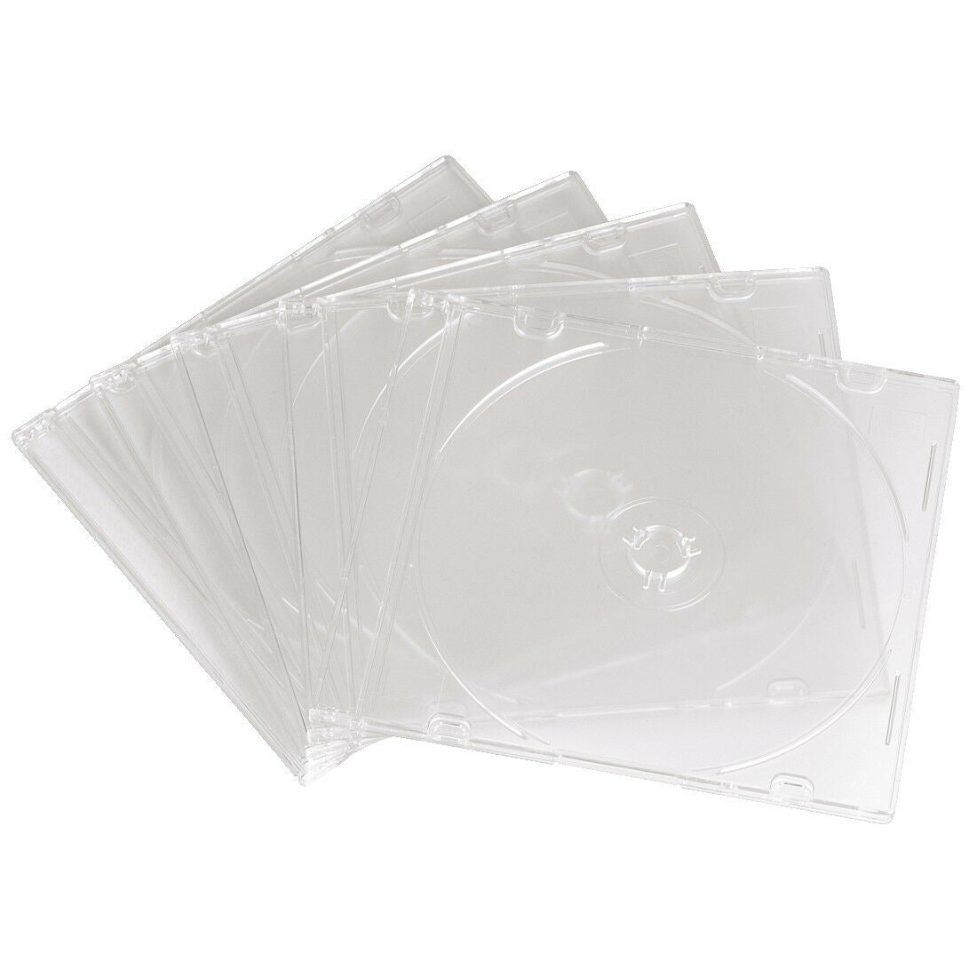 Hama 25 CD/DVD Slim Jewel Case  -Transparent