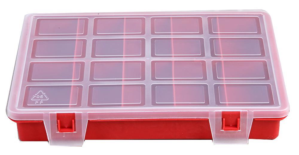 10 Compartment Transparent Organiser Storage Box- 35mm x 240mm x 180mm