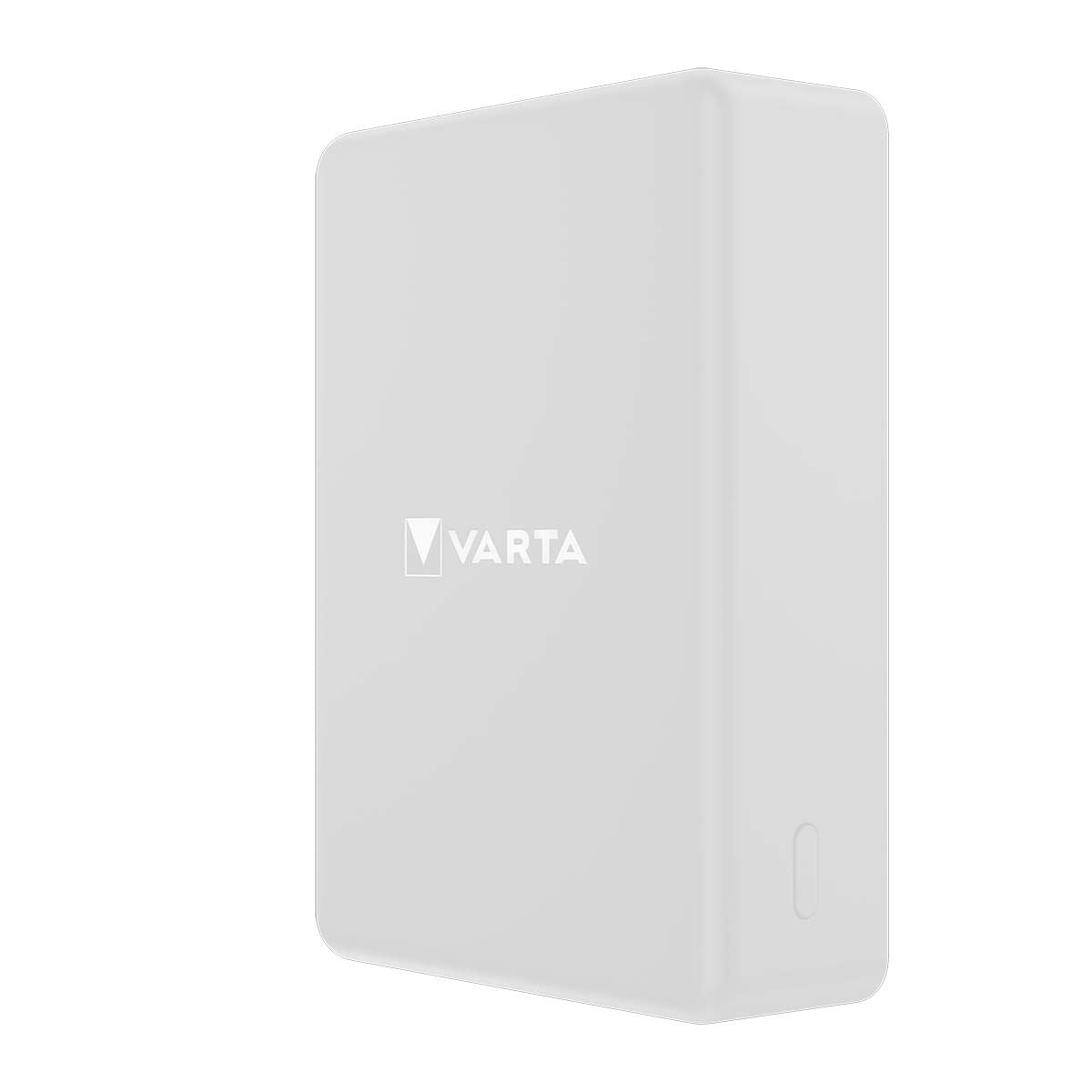 Varta Mag Pro Wireless Power Bank White Edition | 10000 mAh | Output connection: Wireless Mag Pro / 1 x USB-C™