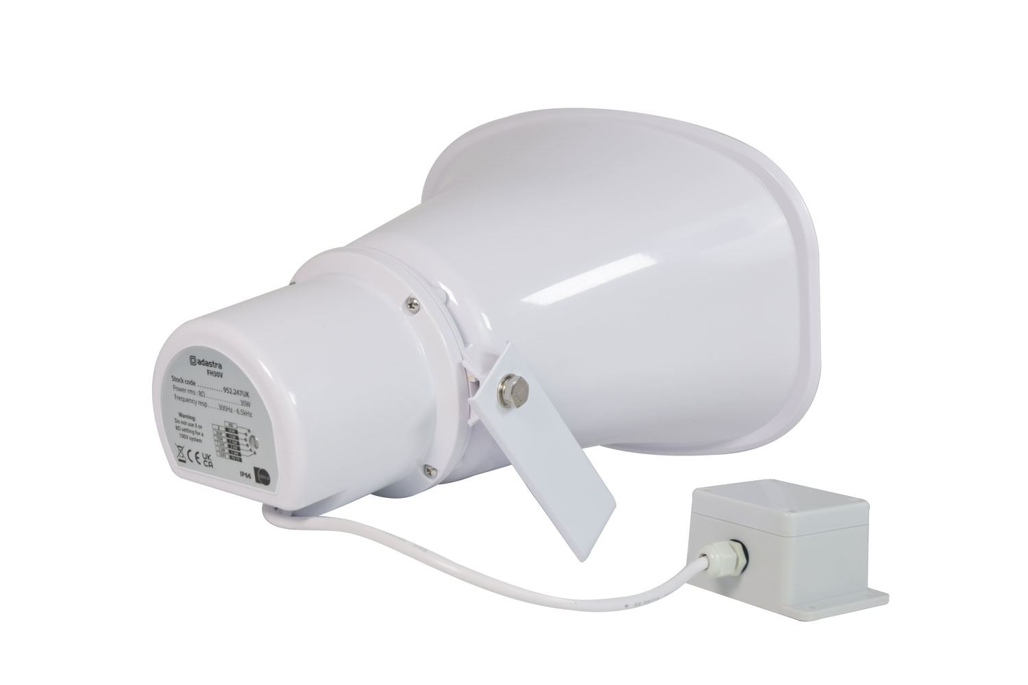 Adastra FH30V Weatherproof Horn Speaker EN54 100V - 30W IP66