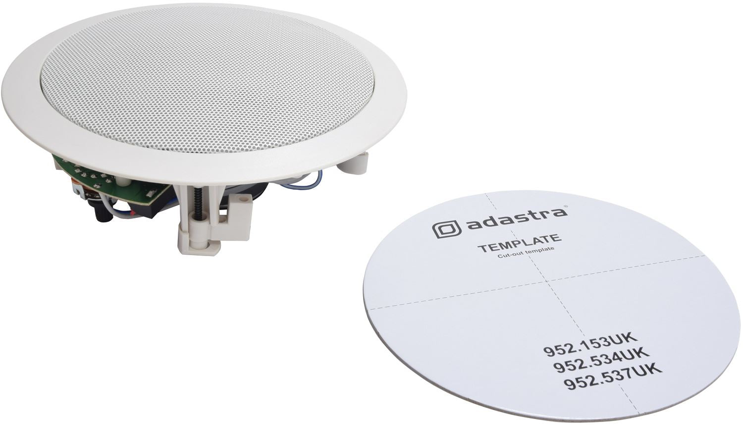 Adastra CC6V 100V Quick Fit Recessed Ceiling Speaker with Control 6."5 Inch