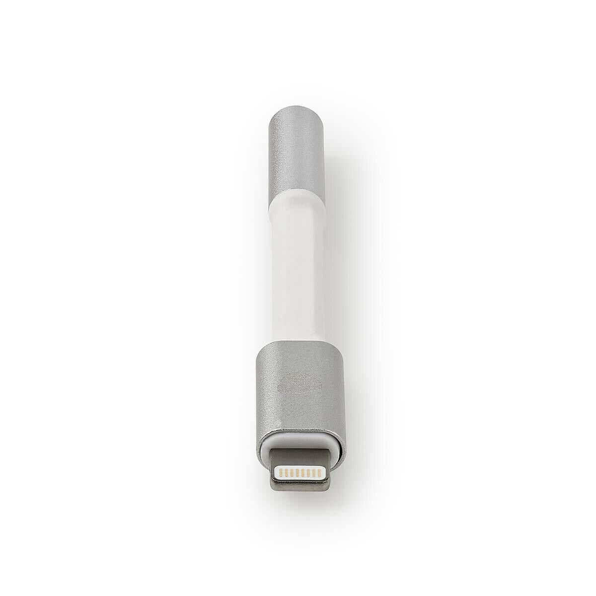 Nedis Lightning Adapter | Apple Lightning 8-Pin | 3.5 mm Female | Gold Plated | 0.15 m | Round | Aluminium | Cover Window Box