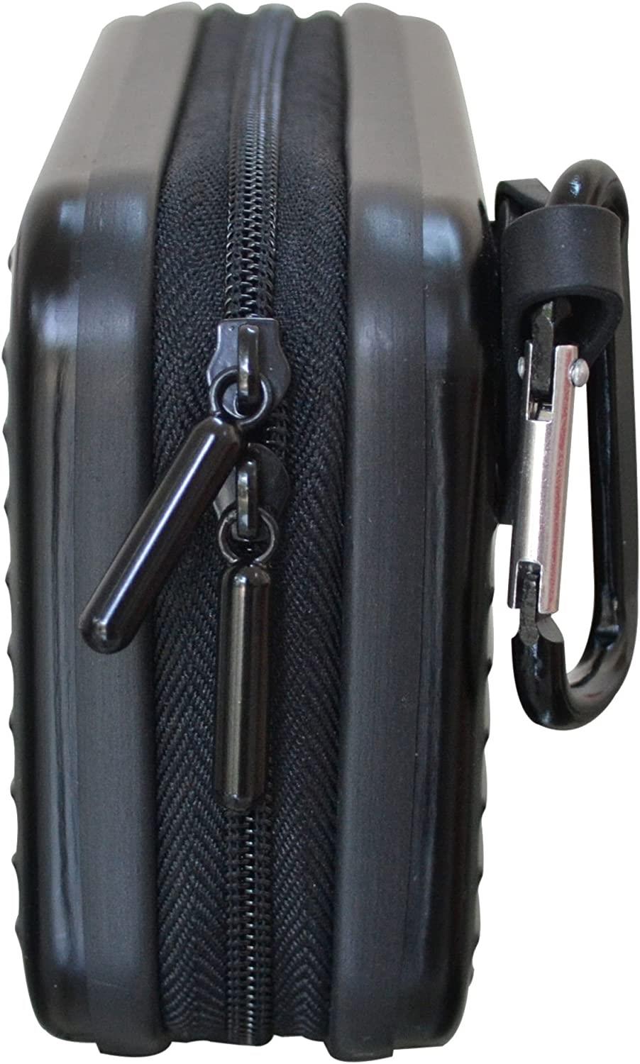 Croco "Flight" Alumininim Universal Digital Camera Hard Case Pouch Bag - Black