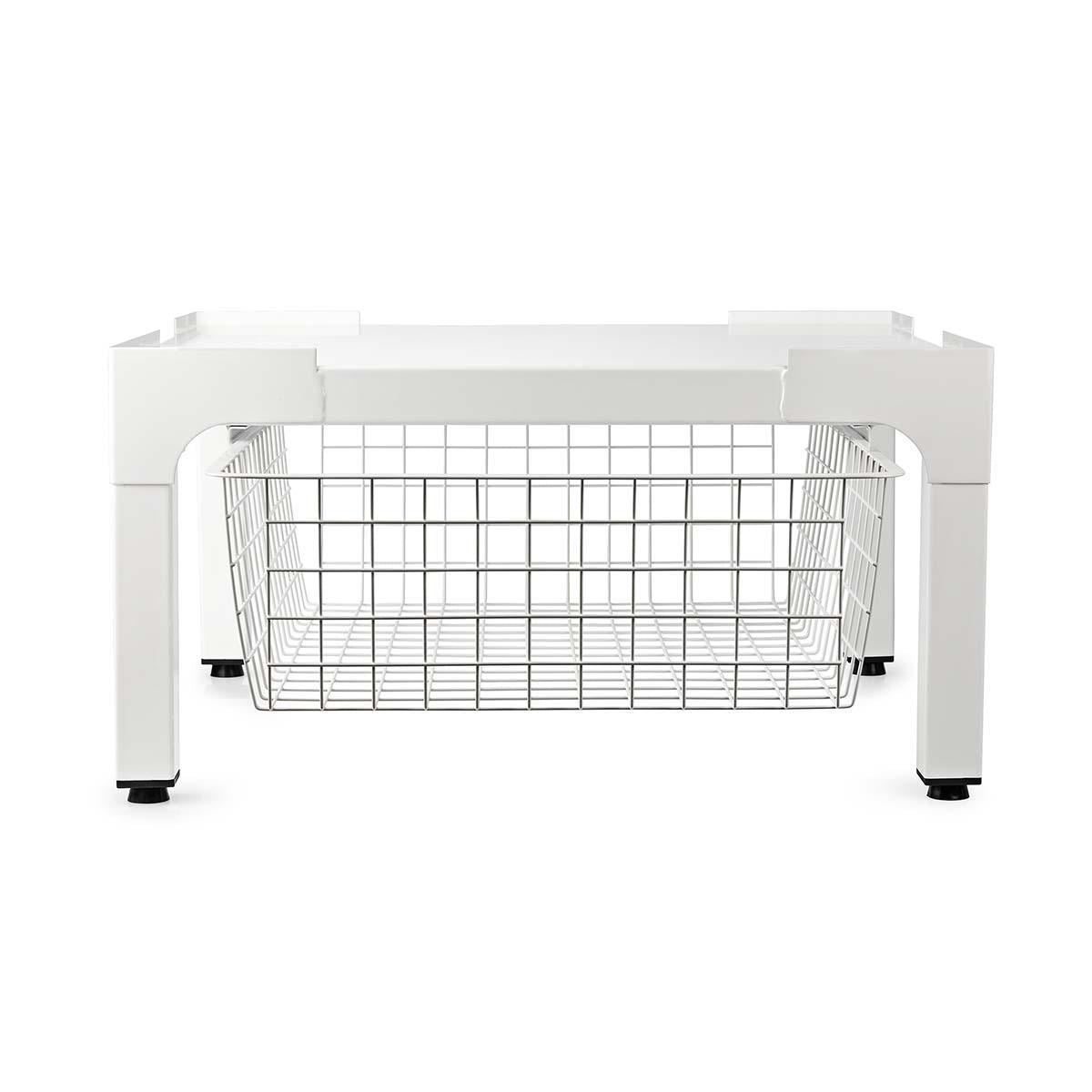 Nedis Stand for Washing Machine & Dryer | Wire basket | 200 kg | White