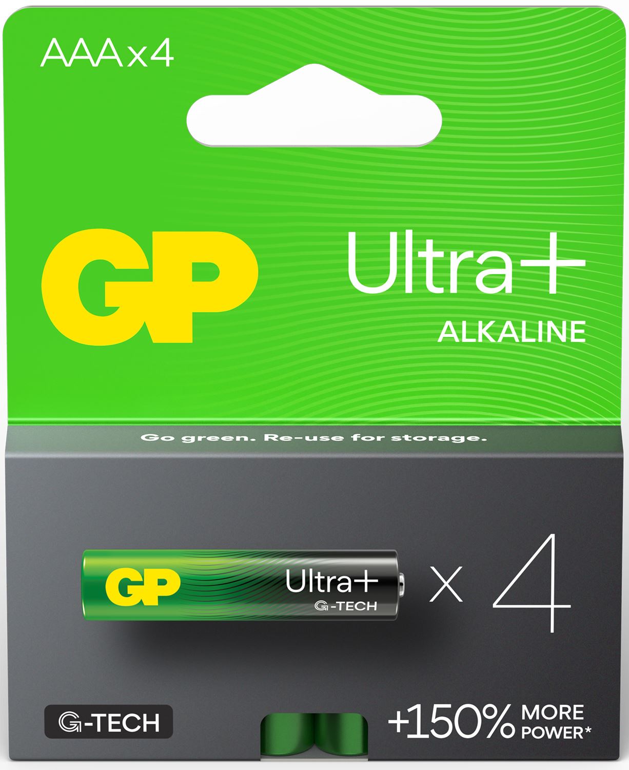 GP AAA Battery Ultra Plus Alkaline AAA - 4 Pack