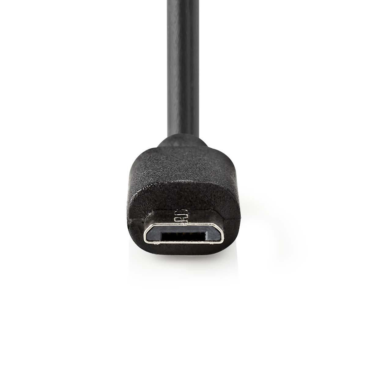 Nedis Car Charger | 12 W | 1x 2.4 A | Number of outputs: 1 | Micro USB (Fixed) Cable | 1.00 m | Single Voltage Output