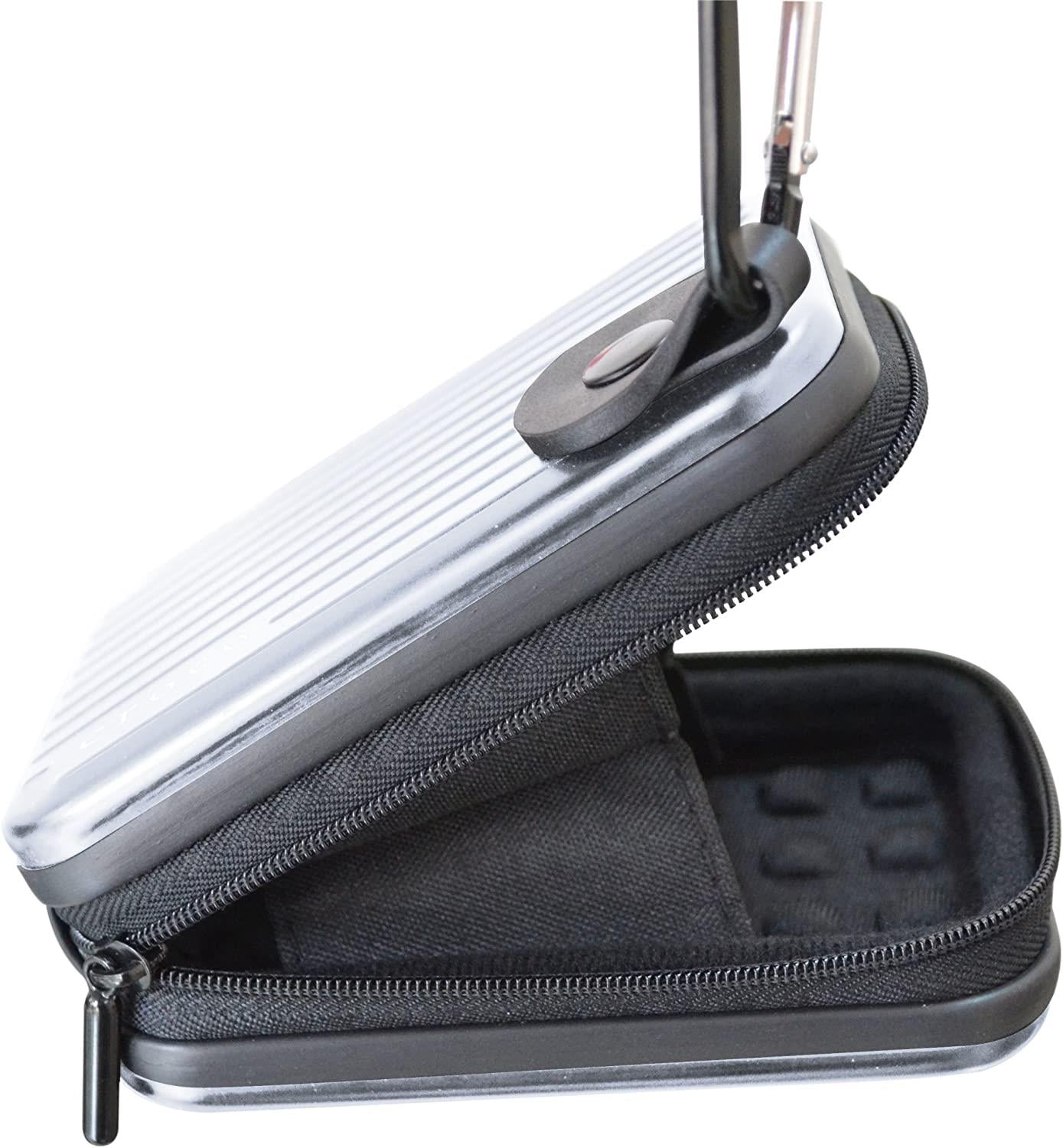 Croco "Flight" Alumininim Universal Digital Camera Hard Case Pouch Bag - Silver