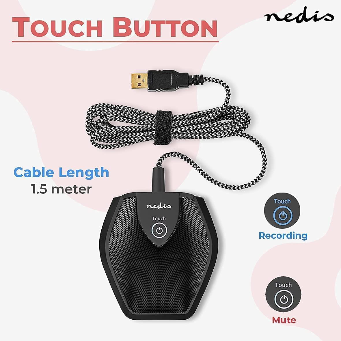 Nedis Microphone | Used for: Desktop / Notebook | Wired | 1x USB