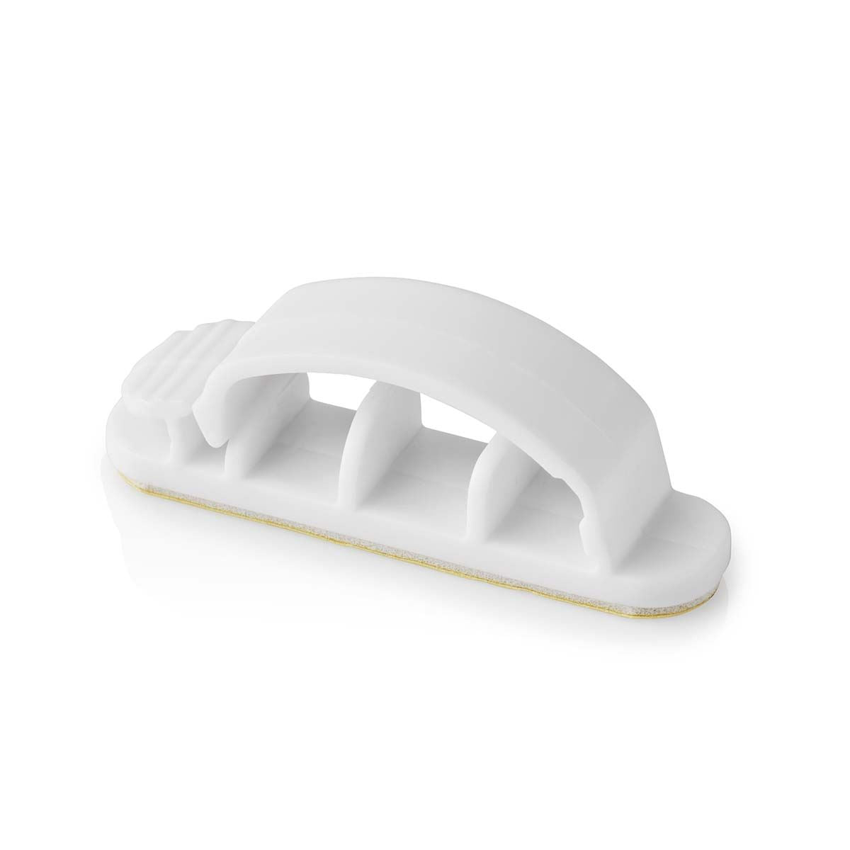 Nedis Cable Management | Cable Clip | Locked | 3 pcs | Number of slots: 3 Slots | Maximum cable thickness: 7.5 mm | Polypropylene | White