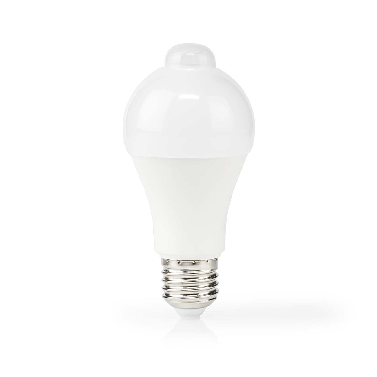 Nedis LED Bulb E27 | A60 | 8.5 W | 806 lm | 3000 K | White | Retro Style | Frosted | Motion detection | 1 pcs