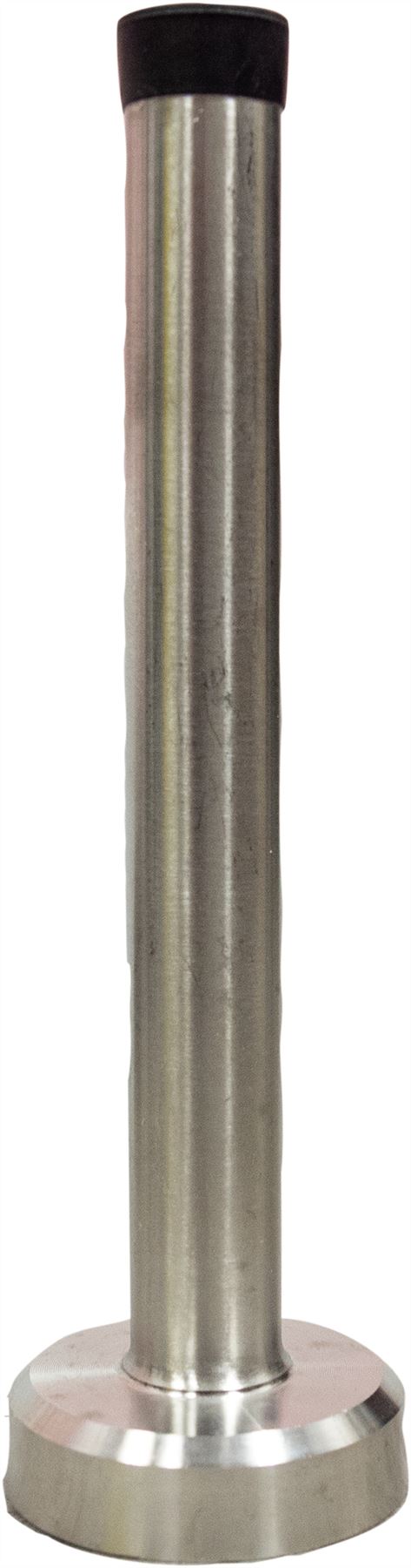 2 Pack 120mm Door Stops Wall Mounted Quality Satin Stainless Steel with Rubber Stops