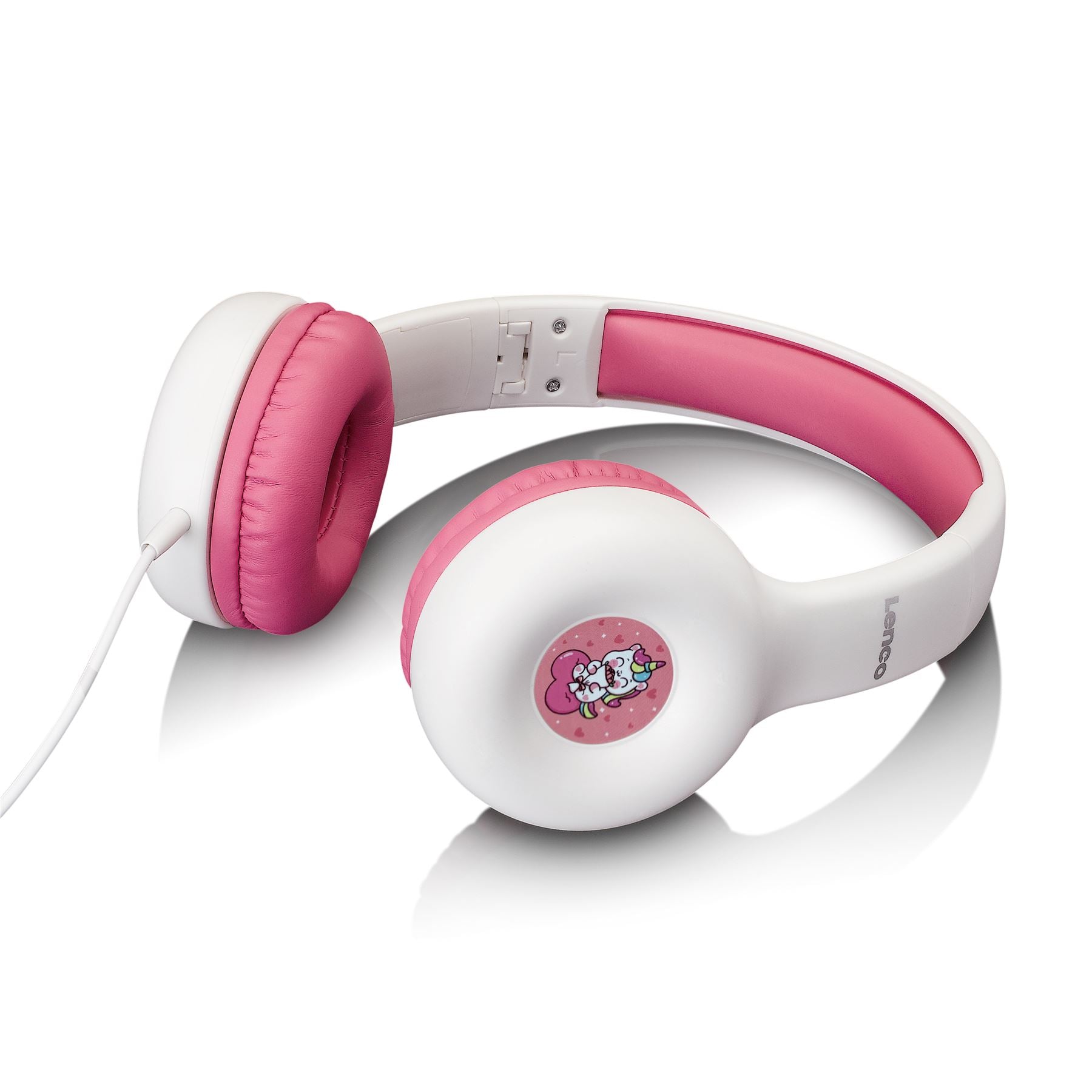 Lenco Kids Headphones Limited 85dB with stickers - Pink