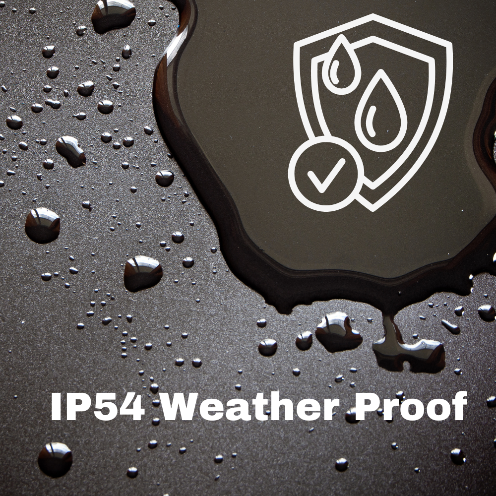 1 Gang 10m Outdoor Garden Mains IP54 Weatherproof Mains Extension Lead Cable Plug - Orange