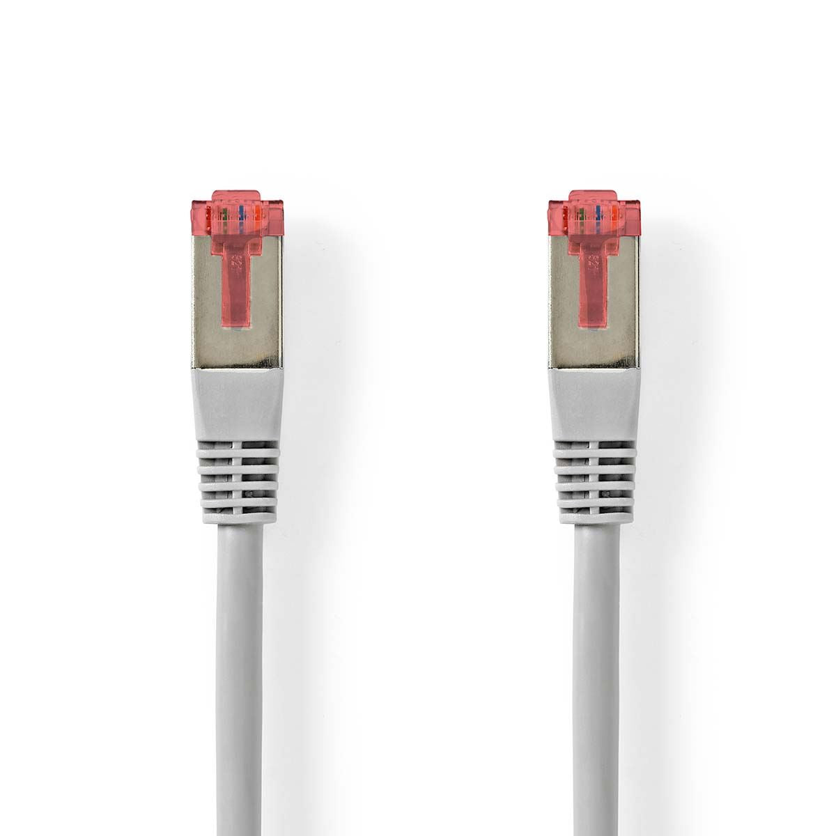 Nedis CAT6 Network Cable | RJ45 Male | RJ45 Male | SF/UTP | 0.25 m | Round | PVC | Grey | Label